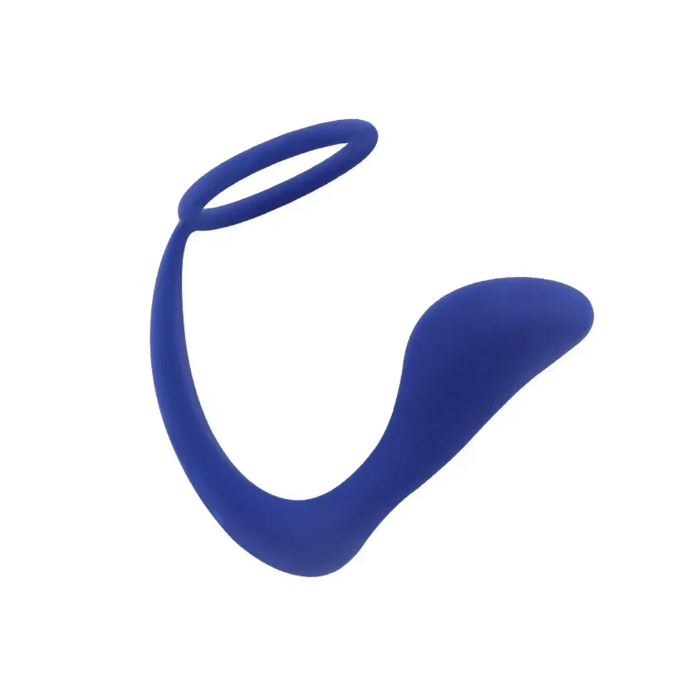 Male Prostate Massager with Vibration – Anal Plug with Cock Ring, Ejaculation Delay and Stimulator for Men