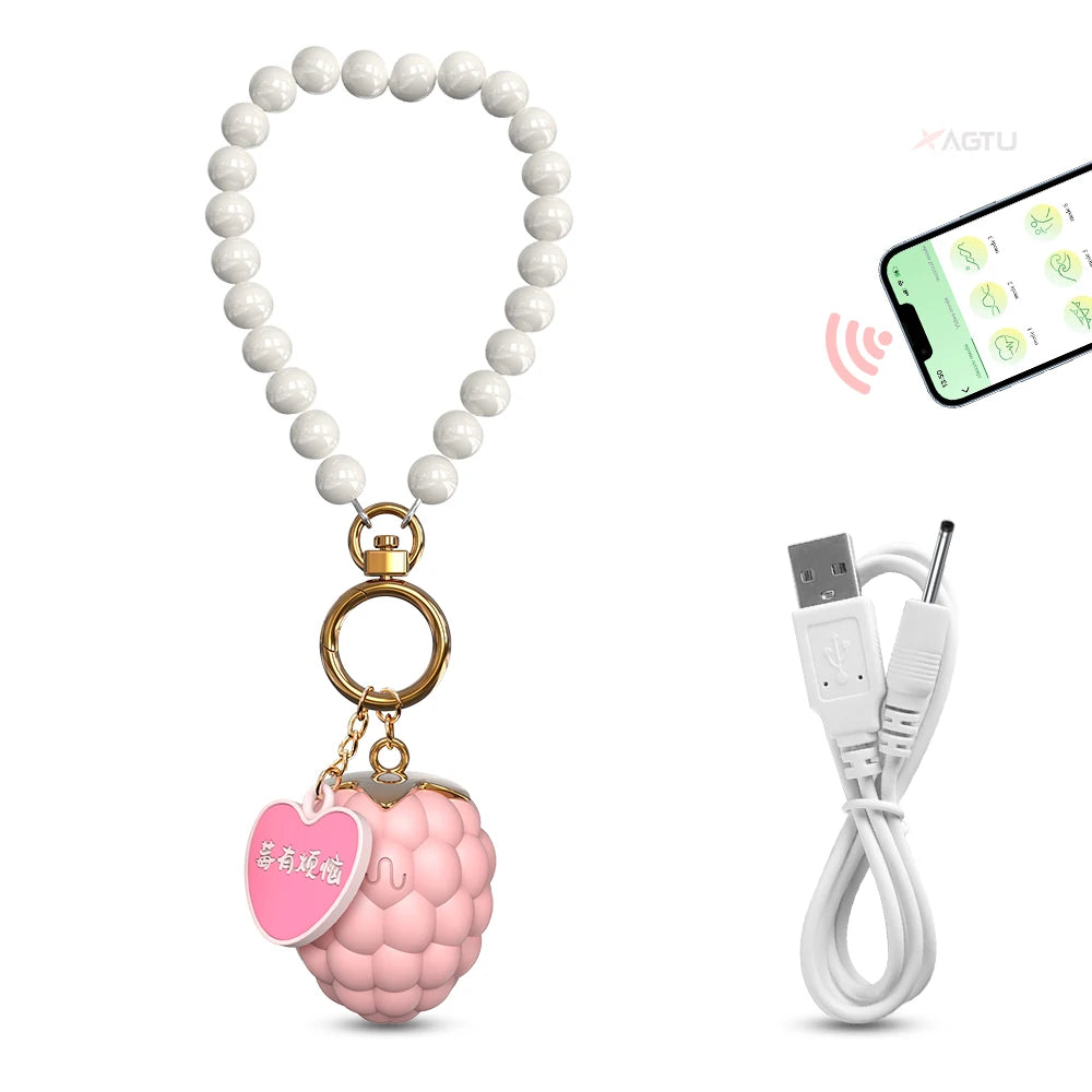 Bluetooth APP Control Bullet Vibrator Female Portable Keychain  Clitoris Stimulator Massager Adult Goods Sex Toys for Women