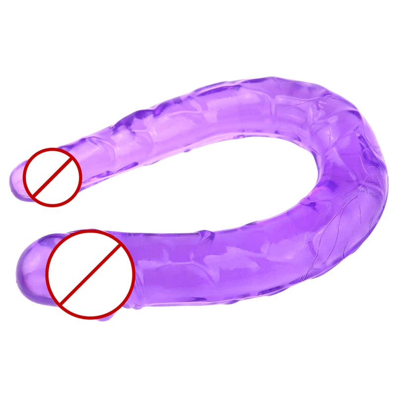 G Sopt Sex U Shape Double Big Realistic Dildo Vagina Anal Penis Artificial Penis Dildos Sex Toys For Women No Vibrator Sex Shop