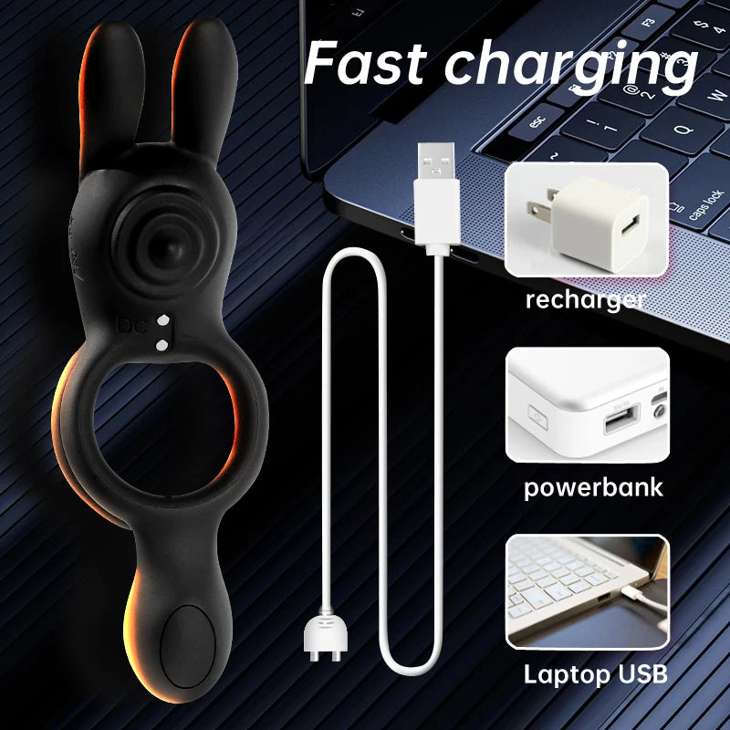 Double ring vibration lock,precision ring,dual motor vibration stimulation,men's sexual products, adult products, remote control