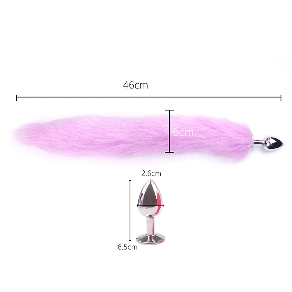 BDSM Bondage Fox Tail Anal Plug Butt Plug Stimulator Restraints Flirting  Role-playing Sex Games Men Women Sex Toys Vibrator